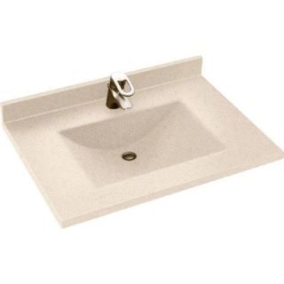 Contour 31 in. W x 22 in. D x 10 1/4 in. H Solid Surface Vanity Top in Tahiti Sand with Tahiti Sand Basin CV2231 051