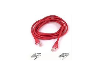 BELKIN A3L791 03 RED S 3 ft. Cat 5E Red Network Cable