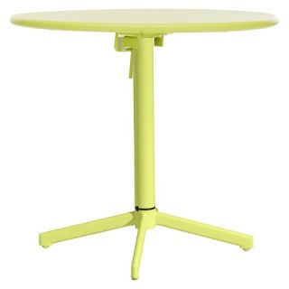 Zuo Big Wave Round Folding Table   Lime