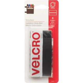 Velcro USA 3.5" Black Adhsv Fastener 90075