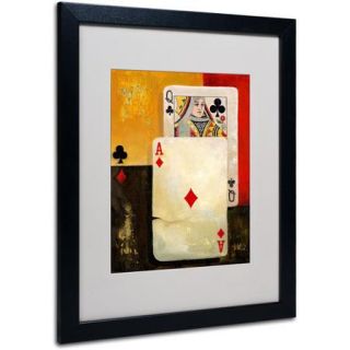 Trademark Fine Art 'Poker Queen' Matted Framed Art