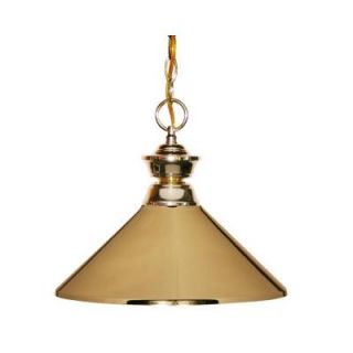 Tulen Lawrence 1 Light Polished Brass Incandescent Ceiling Pendant CLI JB100701PB MPB