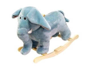 Happy Trails 80 76ELEPHANT  Plush Rocking Elephant, Blue