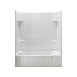 STERLING Accord 31 1/4 in. x 60 in. x 73 1/4 in. Bath and Shower Kit with Left Hand Drain in White 71140110 0