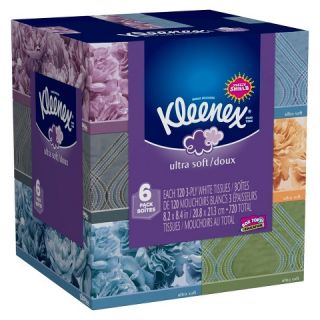Kleenex Ultra Soft Facial Tissues 120 Count, 6 Pack