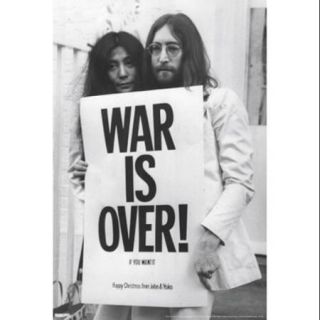 John Lennon & Yoko Ono War Is Over Poster Print (24 x 36)