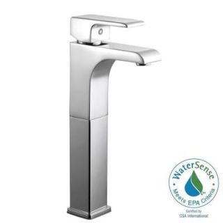 Design House Lyss Single Hole 1 Handle Vessel Bathroom Faucet in Polished Chrome 546747