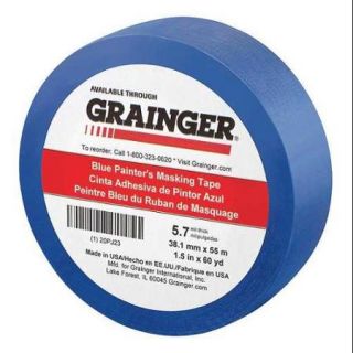 20PJ23 Paint Masking Tape, 60 yd.x1 1/2 in, Blue