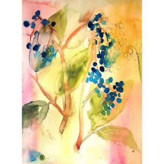 Mai Autumn Botanical Abstract by Christine Lindstrom Framed Painting Print