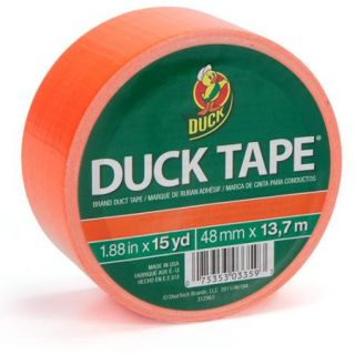 Duck Brand Duct Tape, 1.88" x 15 yard, Orange Neon
