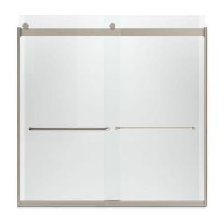 KOHLER Levity 57 1/4 in. x 59 3/4 in. Semi Framed Bypass Tub/Shower Door with Crystal Clear Glass in Anodized Brushed Bronze K 706005 L ABV