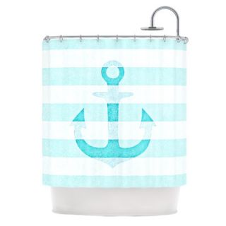 Stone Vintage Anchor Polyester Shower Curtain