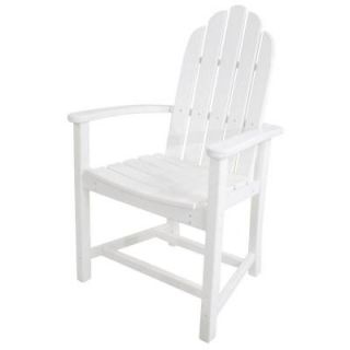 POLYWOOD Classic White Adirondack Patio Dining Chair ADD200WH