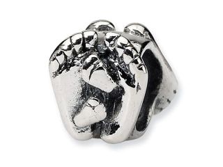 925 Sterling Silver Small Large Foot Baby Child Bead