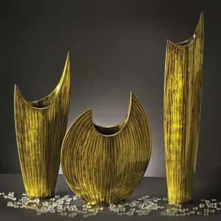 Howard Elliott Celadon Crescent Vase
