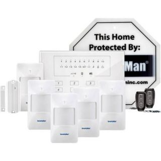 SecurityMan Air AlarmIIE DIY Smart Wireless Home Alarm System Economy Kit with 4 Pack SM 80 Wireless Wide Angle PIR Motion Sensors