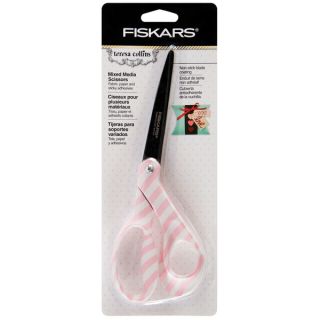 Fiskars Teresa Collins Non Stick Scissors 8 Pink/White   16794248