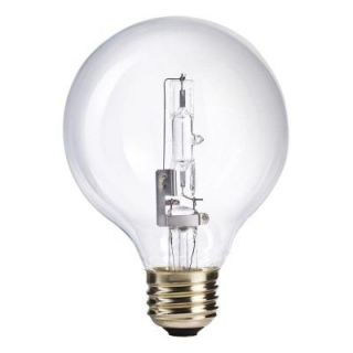 Philips 60W Equivalent Halogen G25 Clear Globe Light Bulb (12 Pack) 420844