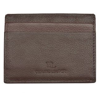 Mens Brown Leather Embossed Money Clip Wallet   Shopping
