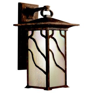 Kichler Morris Outdoor Wall Lantern   15H in. Distressed Copper   Outdoor Wall Lights