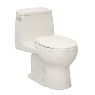 Toto UltraMax Eco 1.28 GPF Round 1 Piece Toilet with SoftClose Seat
