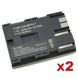 INSTEN Battery for Canon BP 511 (Pack of 2)   12352735  