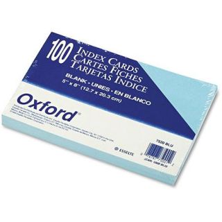 Oxford Unruled Index Cards, 5" x 8", 100/Pack
