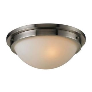 Titan Lighting 2 Light Brushed Nickel Ceiling Flushmount TN 7990