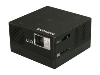 SAMSUNG SP H03 WVGA 854x480 30 ANSI Lumens Pico LED DLP Projector w/ 1GB Internal Memory   Retail