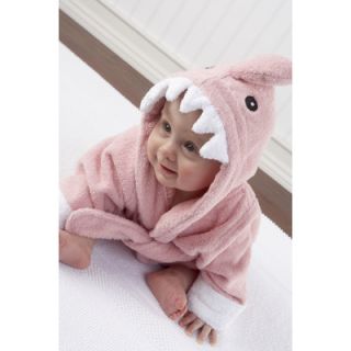 Baby Aspen Let the Fin Begin Shark Robe in Pink