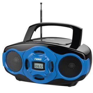 Naxa Blue NPB 264 Portable Mini /CD AM/FM Radio and USB Boombox