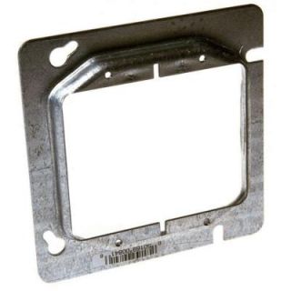 Raco 4 11/16 in. Square Two Device Mud Ring, 1/2 in. Raised (25 Pack) 841