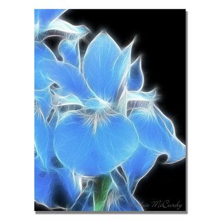 Kathie McCurdy Big Blue Iris Canvas Art