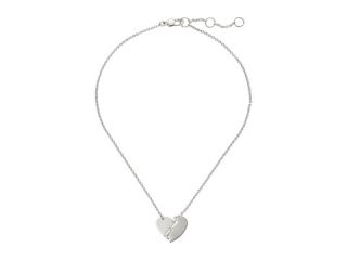 Marc By Marc Jacobs Heart Core Broken Hearted Pendant Necklace Argento