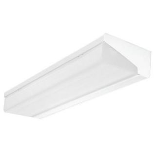 Lithonia Lighting 4 ft. 2 Light Wall Mount Fluorescent Premium Wall Bracket WP 2 32 MVOLT GEB10IS