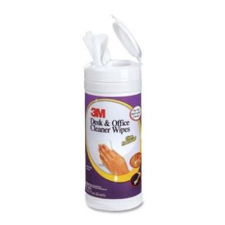 3m Desk & Office Cleaner Wipes   Wipe   Fresh Clean Scent   7" Width X 8" Length   White (CL563)