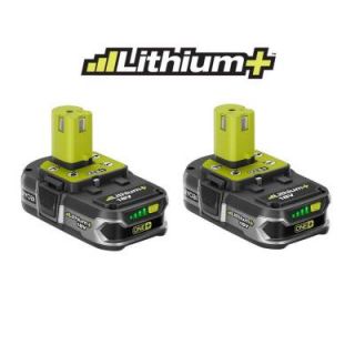 Ryobi ONE+ 18 Volt Lithium+ Compact Battery (2 Pack) P109