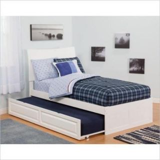 Atlantic Furniture Soho Bed with Urban Trundle in White