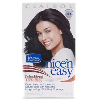 Clairol Nice n Easy #124 Blue Black Hair Color (Pack of 4)