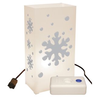 Electric Luminaria Kit with LumaBases Snowflake (10 Count)   17507154