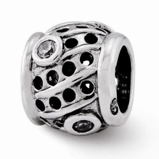 Sterling Silver Reflections CZ Round Bead