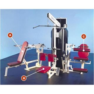 Quantum Fitness Q 400 Series Multi Station Commercial 3 Stack Home Gym