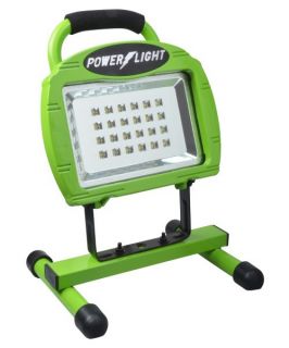 Designers Edge L1320 High Intensity 24 LED Rechargeable Portable Work Light   Green   LED Garage Lighting