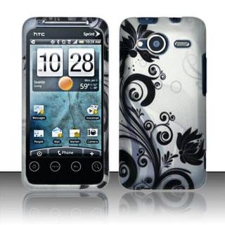 Insten Black Vines V2 Hard Phone Case Protective Snap On Cover Skin For HTC Evo Shift 4G