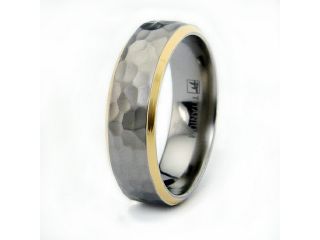 Hammered Titanium Ring