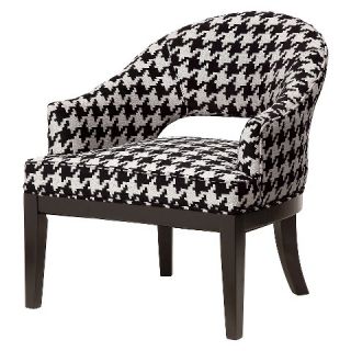 Crystal Keyhole Tulip Arm Chair   Black/White