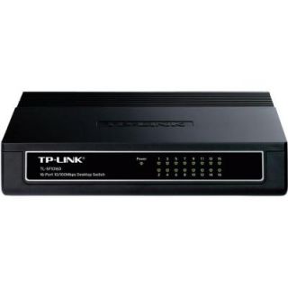 TP LINK 16 Port 10/100Mbps Desktop Switch TL SF1016D