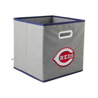 MyOwnersBox MLB STOREITS Cincinnati Reds 10 1/2 in. x 10 1/2 in. x 11 in. Grey Fabric Storage Drawer 11200CIN