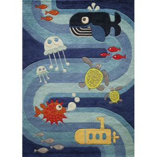 Momeni Lil Mo Whimsy Tufted Sea Creature Kids Area Rug