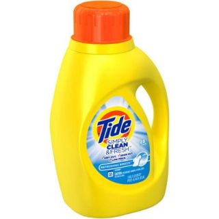 Tide Simply Clean & Fresh HE Liquid Laundry Detergent, Refreshing Breeze Scent, 25 Loads 40 fl oz